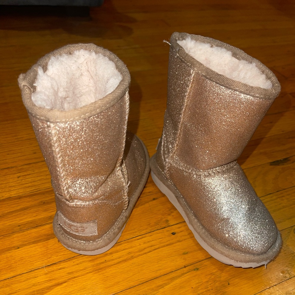 Gold glitter toddler Uggs